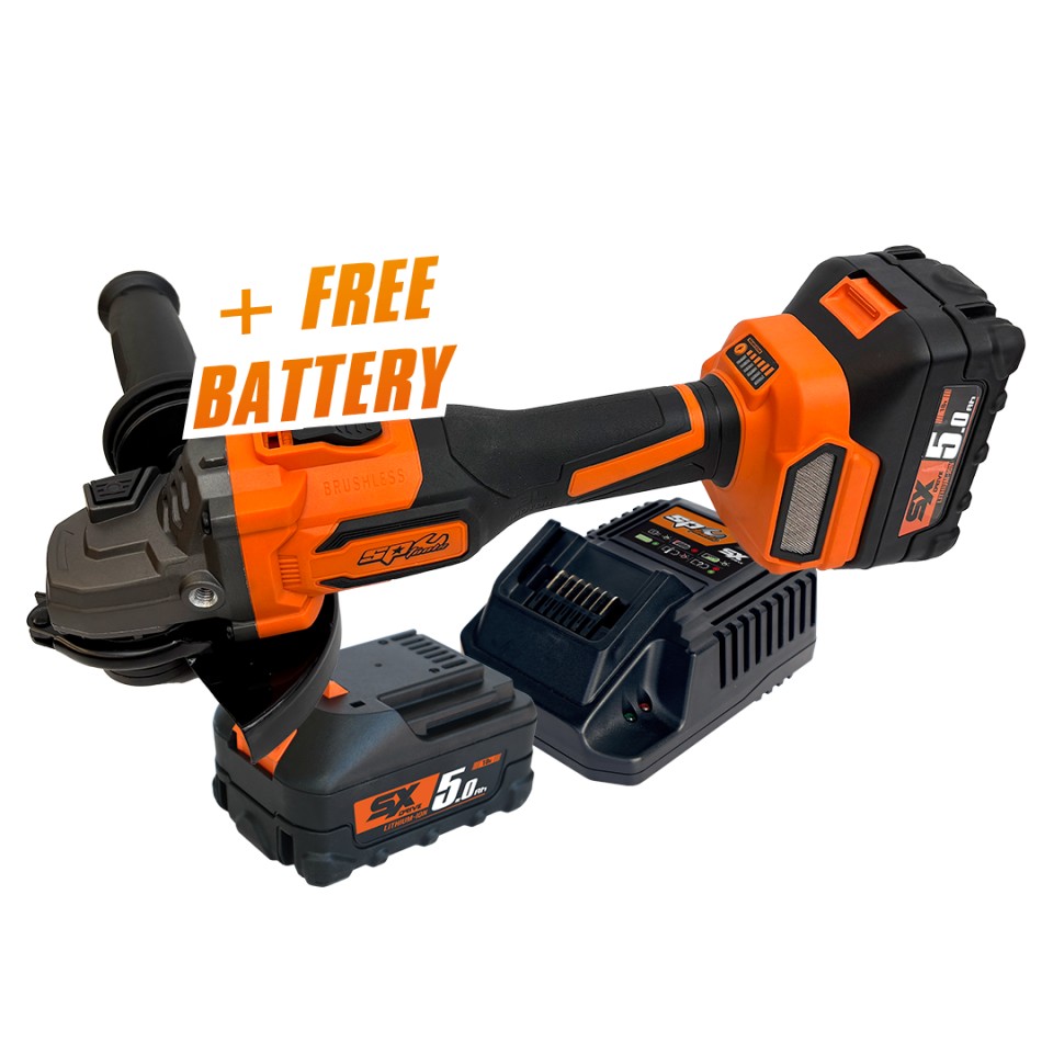 PROMO - Meuleuse d'angle 125mm 18V Extrême power, 7000 tr/min | SP Tools | SP83311S