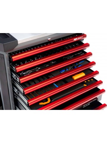 Servante 9 tiroirs dont 4 équipés de 214 outils TECH Series | SP Tools