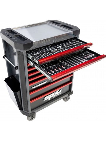 Servante 9 tiroirs dont 4 équipés de 214 outils TECH Series | SP Tools