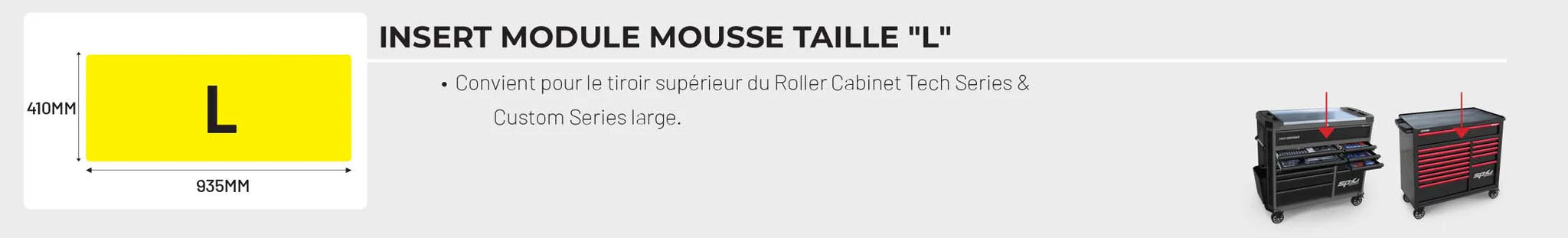 Module 1/4'' 3/8'' 1/2" douilles, empreintes, cliquets, accessoires - 254 pièces (L) | SP Tools