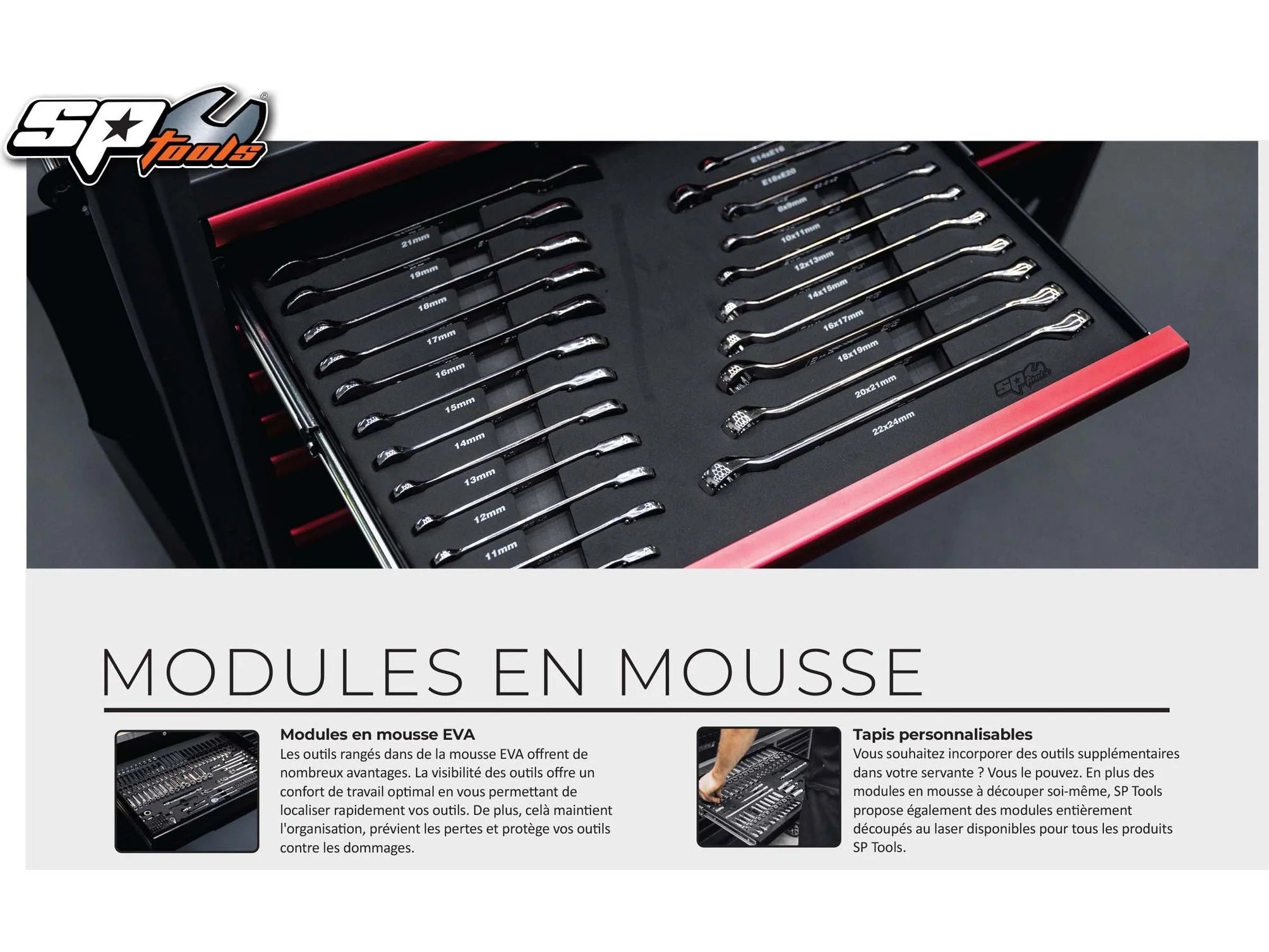 Module vidange - 21 pièces (S) | SP Tools
