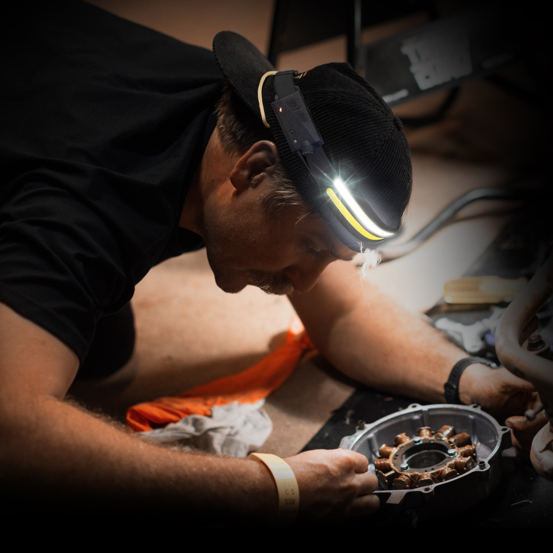 Lampe frontale COB Slimline 230° | SP Tools | SP81463