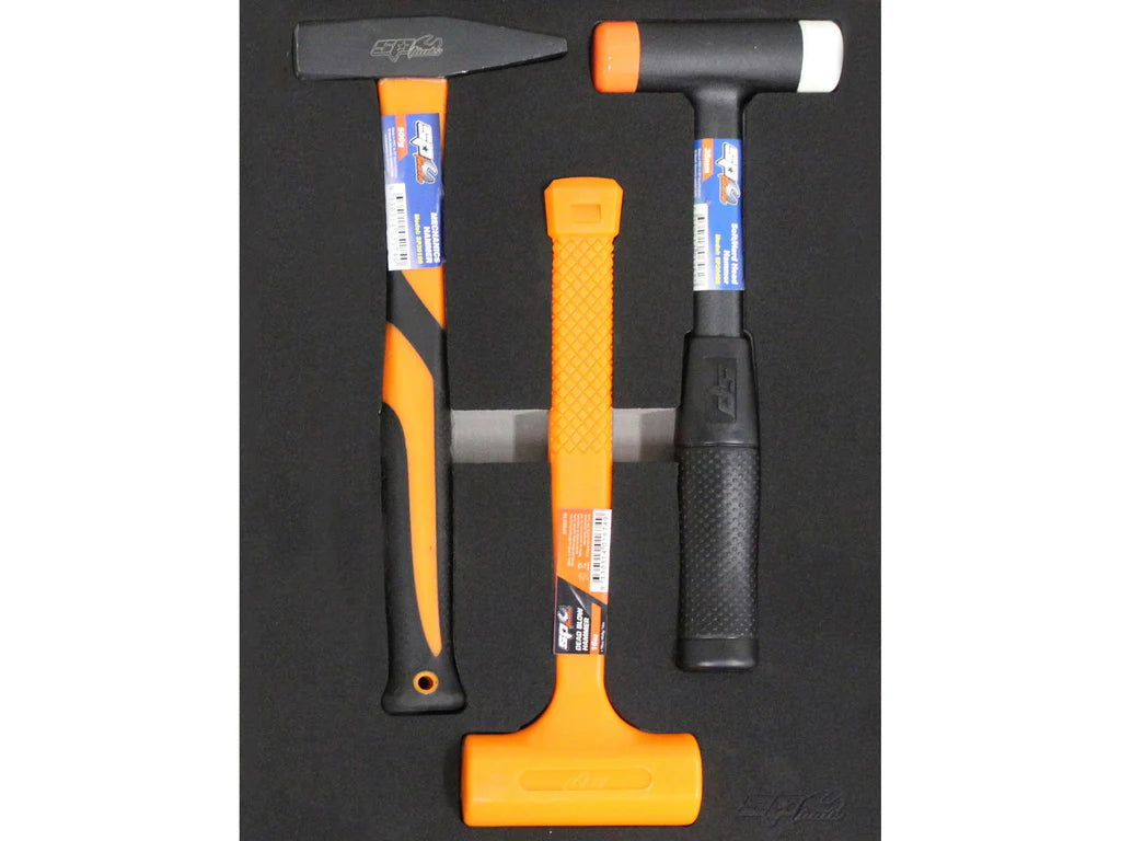 Servante XL 14 tiroirs dont 10 équipés de 464 outils CUSTOM SERIES Noire/Bleue | SP Tools