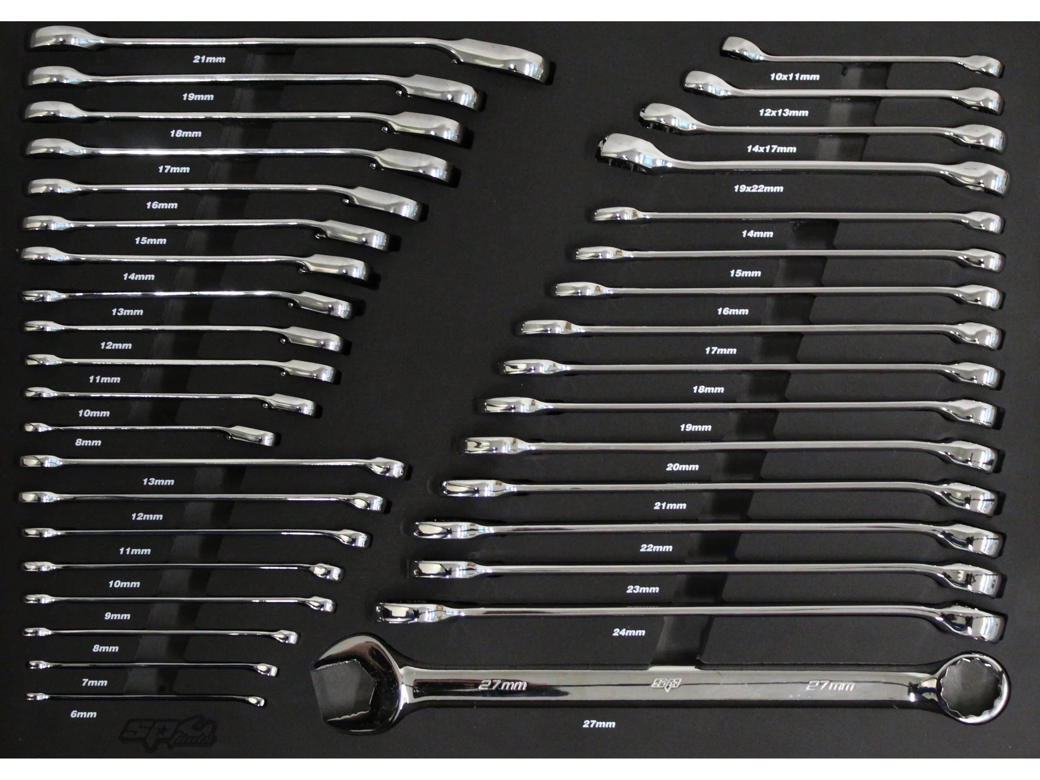 Servante 9 tiroirs dont 7 équipés de 339 outils CUSTOM SERIES Noire | SP Tools