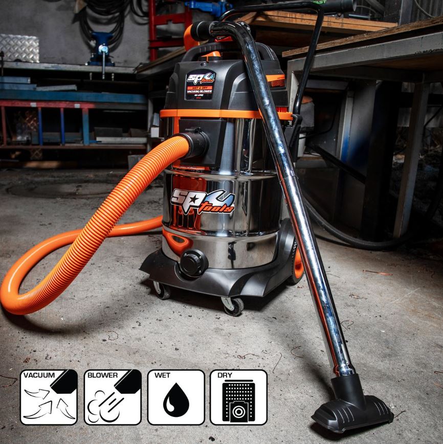Aspirateur professionnel 40L eau et poussière 1400w SP Tools | SP Tools | SP040*