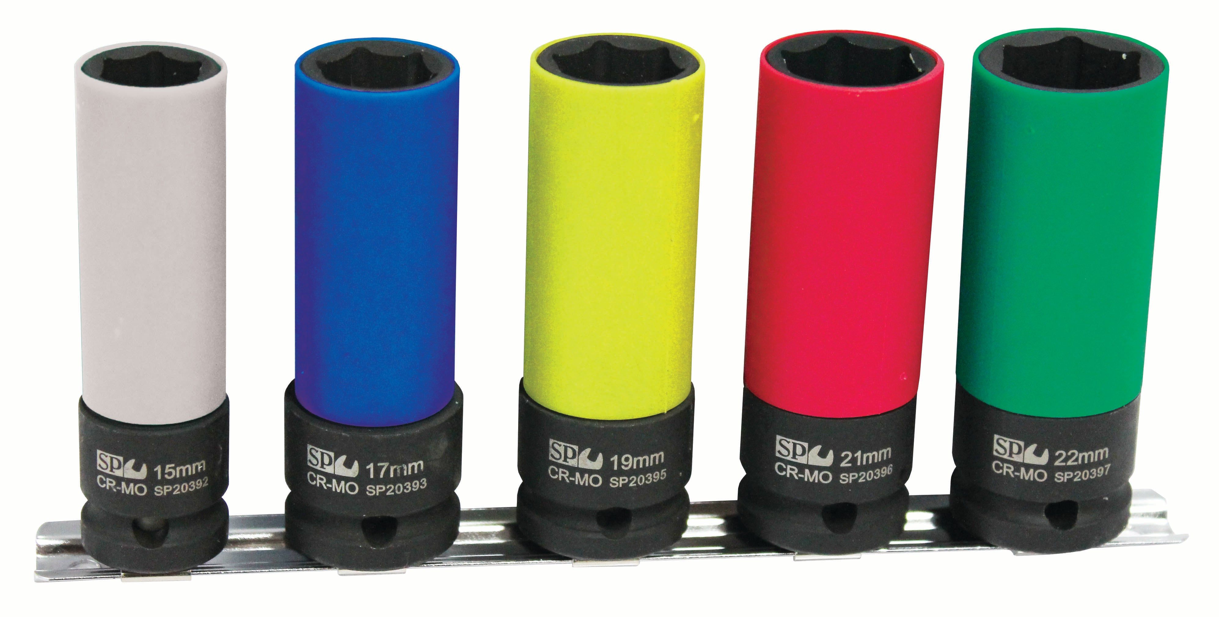 Pack Clé à chocs 1/2'' 16V 5.0 Ah - Brushless, 970 Nm, 2200 Rpm + Douilles 1/2" jantes alu | SP Tools | SP83133S