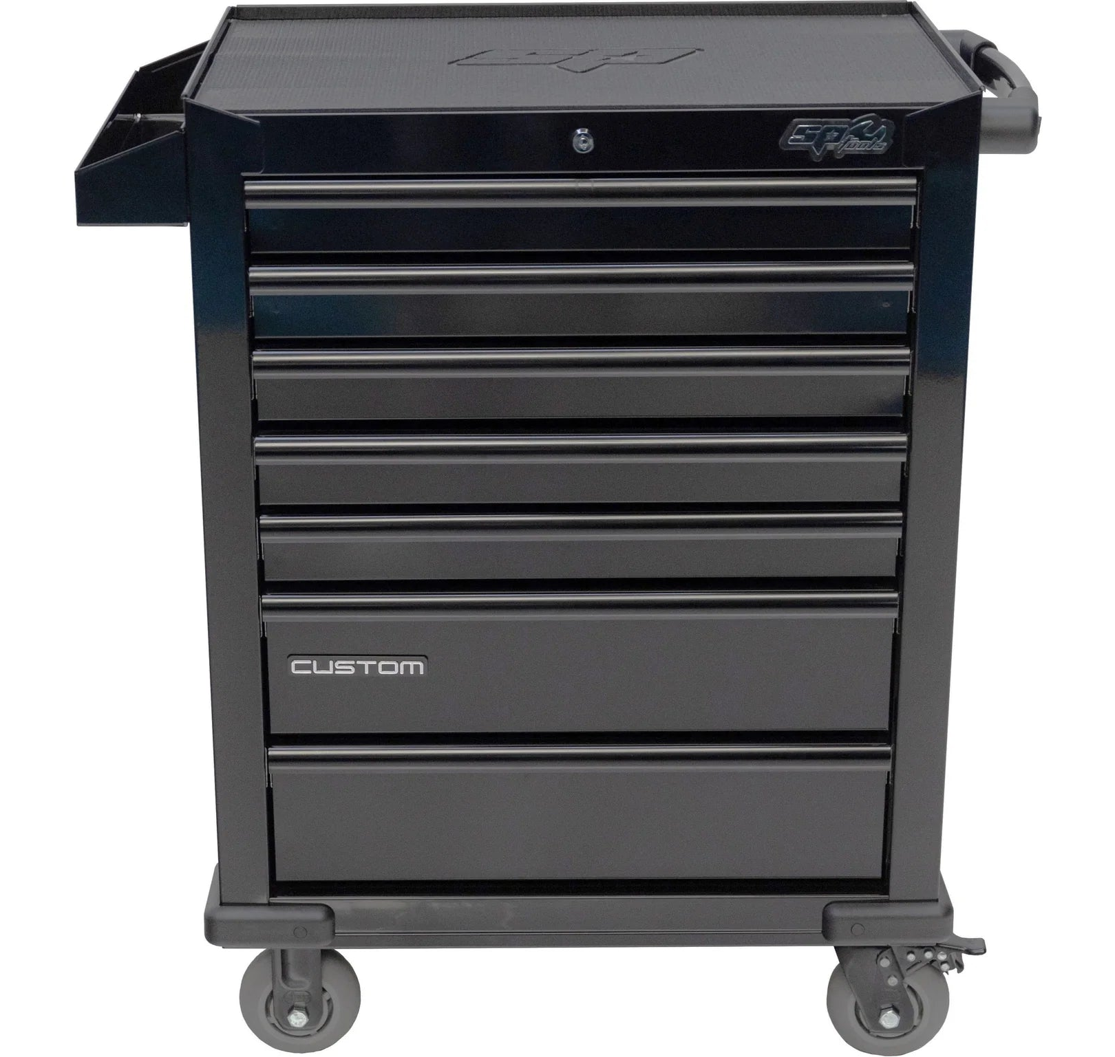 Servante 7 tiroirs dont 4 équipés de 233 outils CUSTOM SERIES Noire | SP Tools