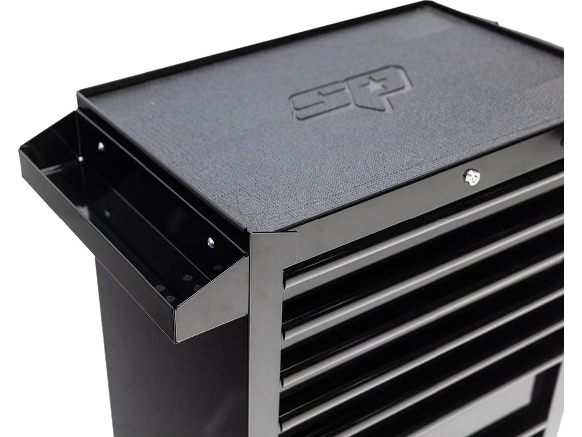 Servante 7 tiroirs dont 4 équipés de 233 outils CUSTOM SERIES Noire | SP Tools