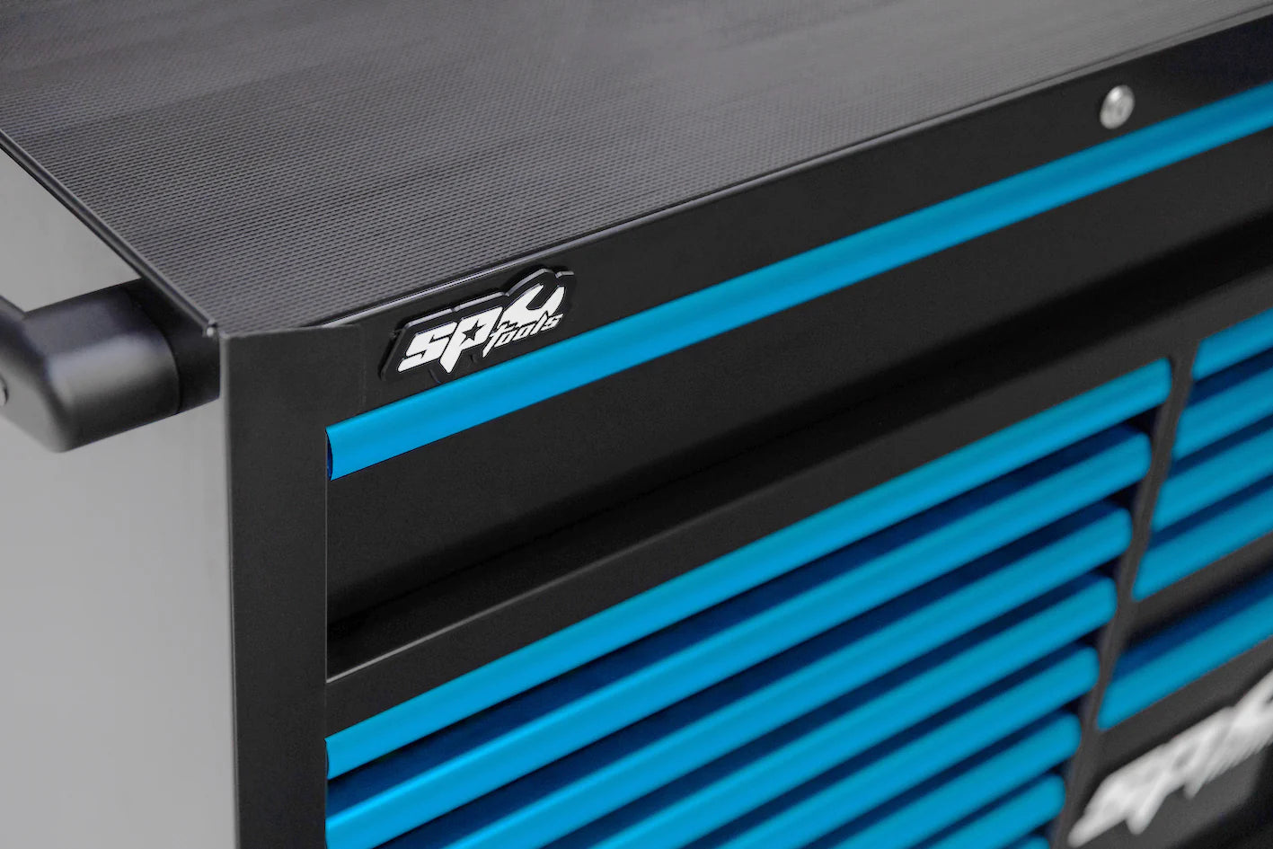 Servante MOTOS XL 14 tiroirs dont 9 équipés de 363 outils CUSTOM SERIES Bleue | SP Tools