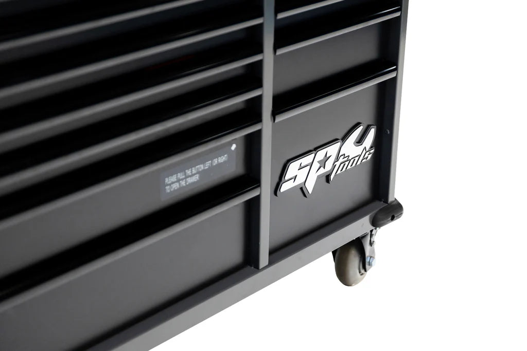Servante XL 13 tiroirs dont 9 équipés de 439 outils TECH SERIES Noire | SP Tools