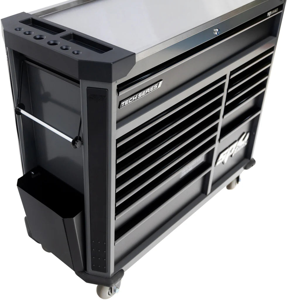 Servante XL 13 tiroirs dont 9 équipés de 439 outils TECH SERIES Noire | SP Tools