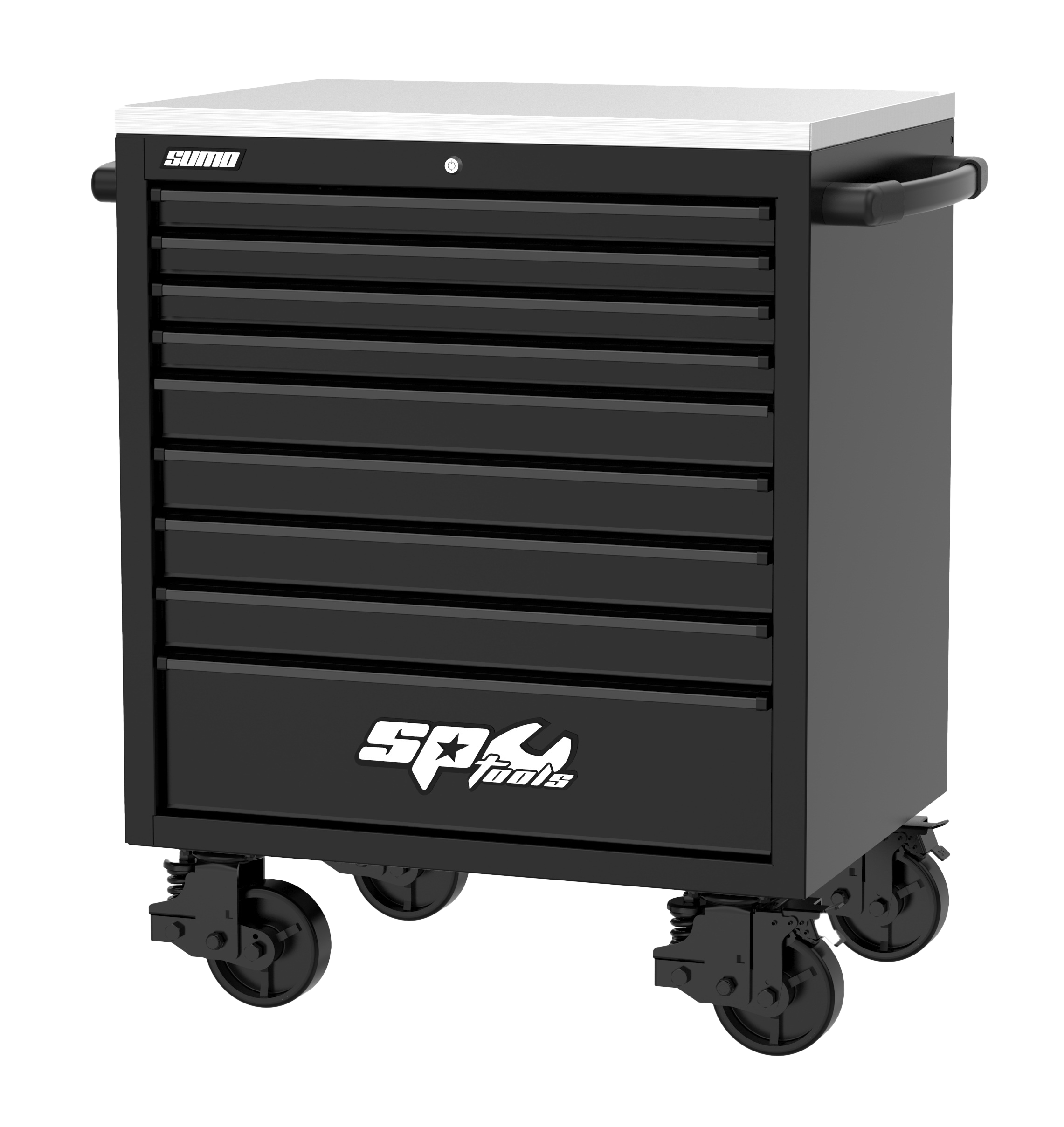 Servante 9 tiroirs FULL équipée - Noire - 494 pièces - USA SUMO SERIES | SP Tools | SP00200US