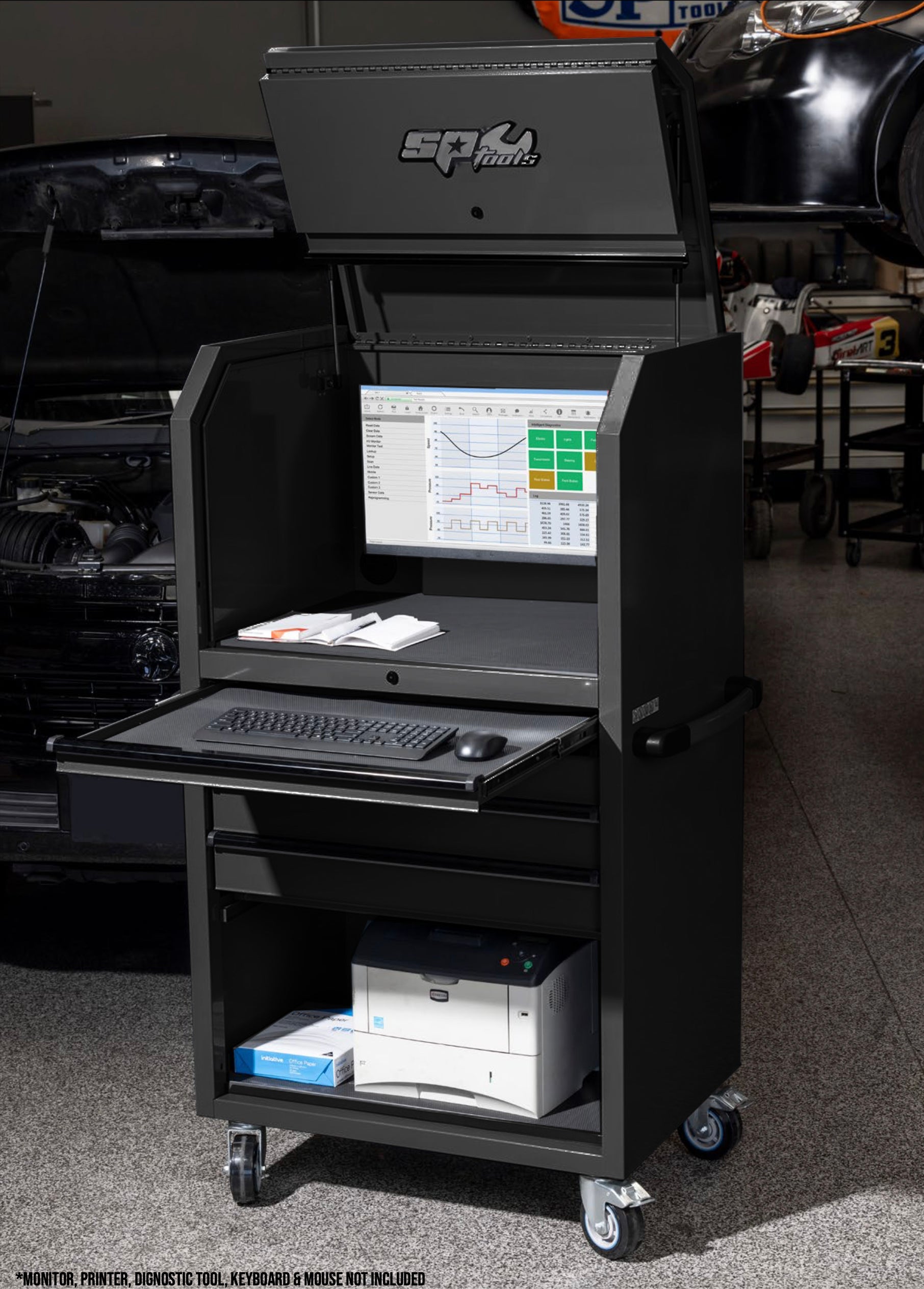 Servante Diagnostique - Noir - Gamme SUMO | SP Tools