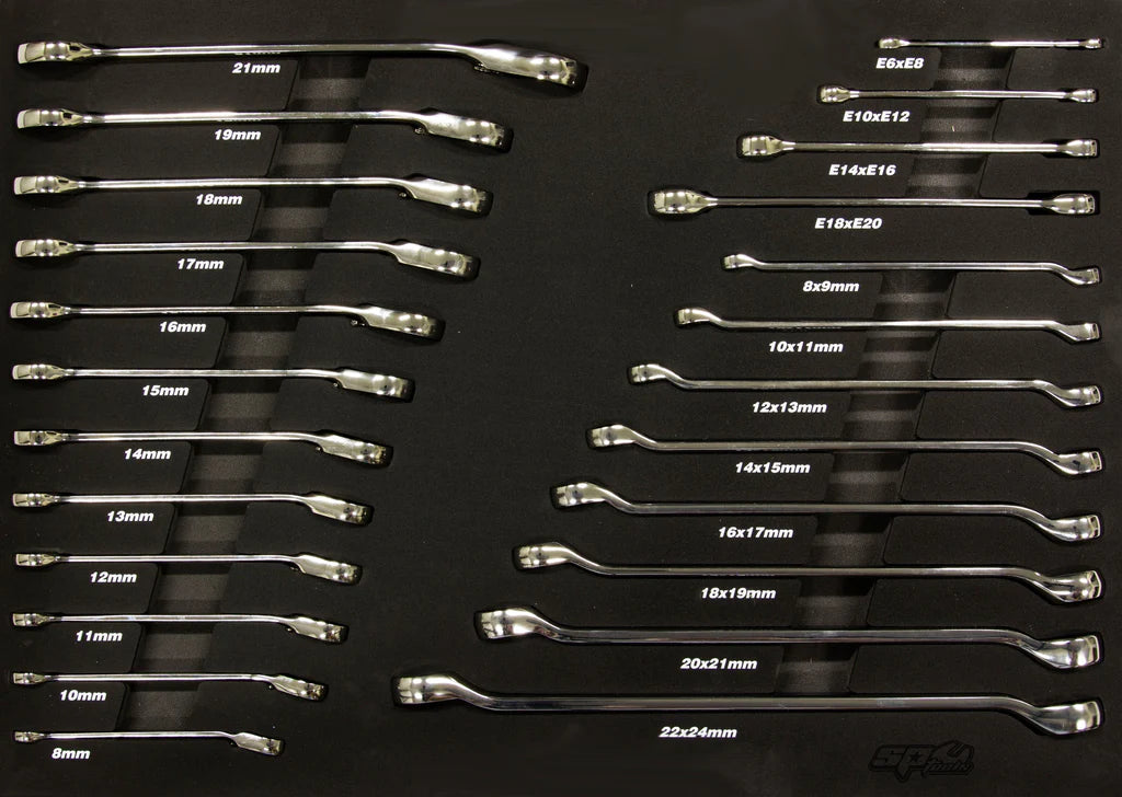 Servante XL 13 tiroirs dont 9 équipés de 439 outils TECH SERIES Noire | SP Tools