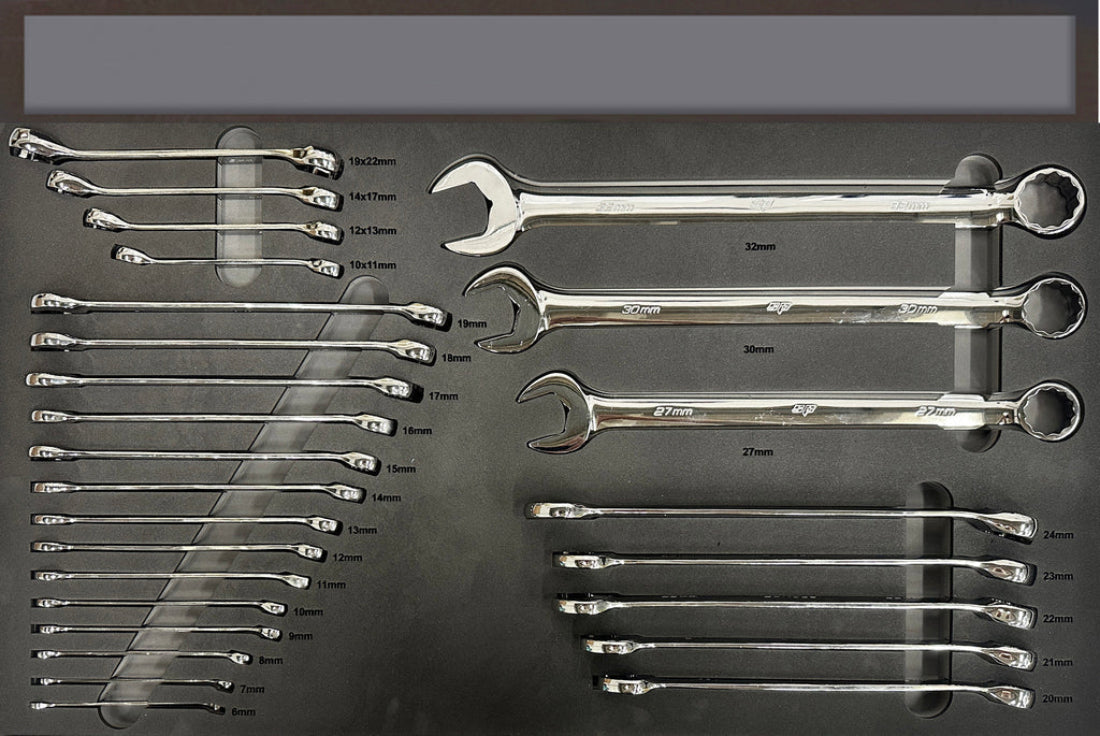 Module clés mixtes, clés polygonales - 26 pièces (XL) | SP Tools