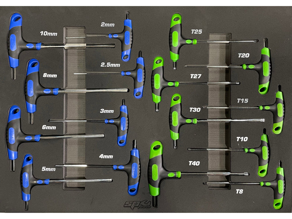 Servante MOTOS XL 14 tiroirs dont 9 équipés de 363 outils CUSTOM SERIES Rouge | SP Tools
