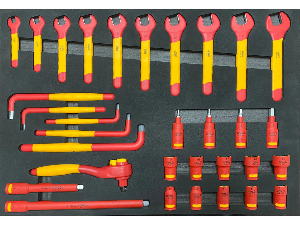 Servante VDE 1000V équipée de 46 outils CUSTOM SERIES | SP Tools