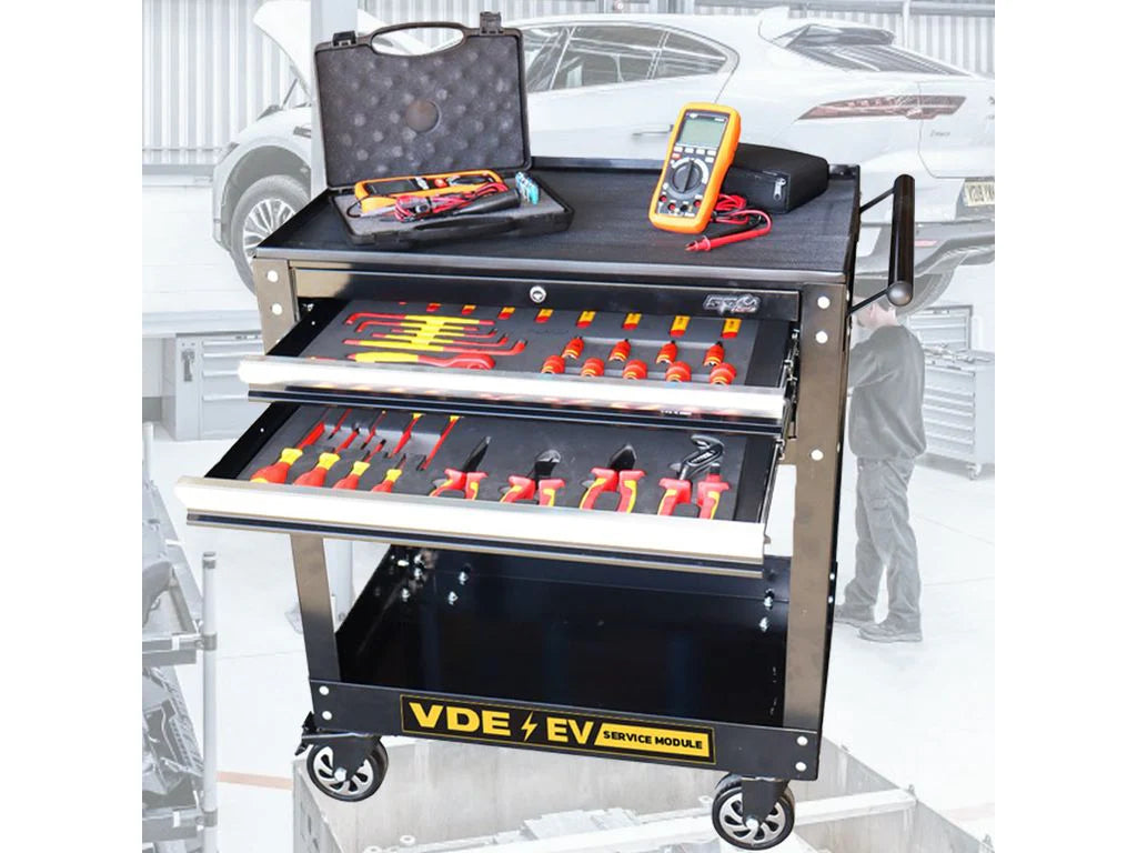 Servante VDE 1000V équipée de 46 outils CUSTOM SERIES | SP Tools