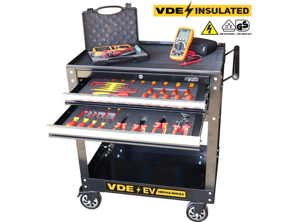 Servante VDE 1000V équipée de 46 outils CUSTOM SERIES | SP Tools
