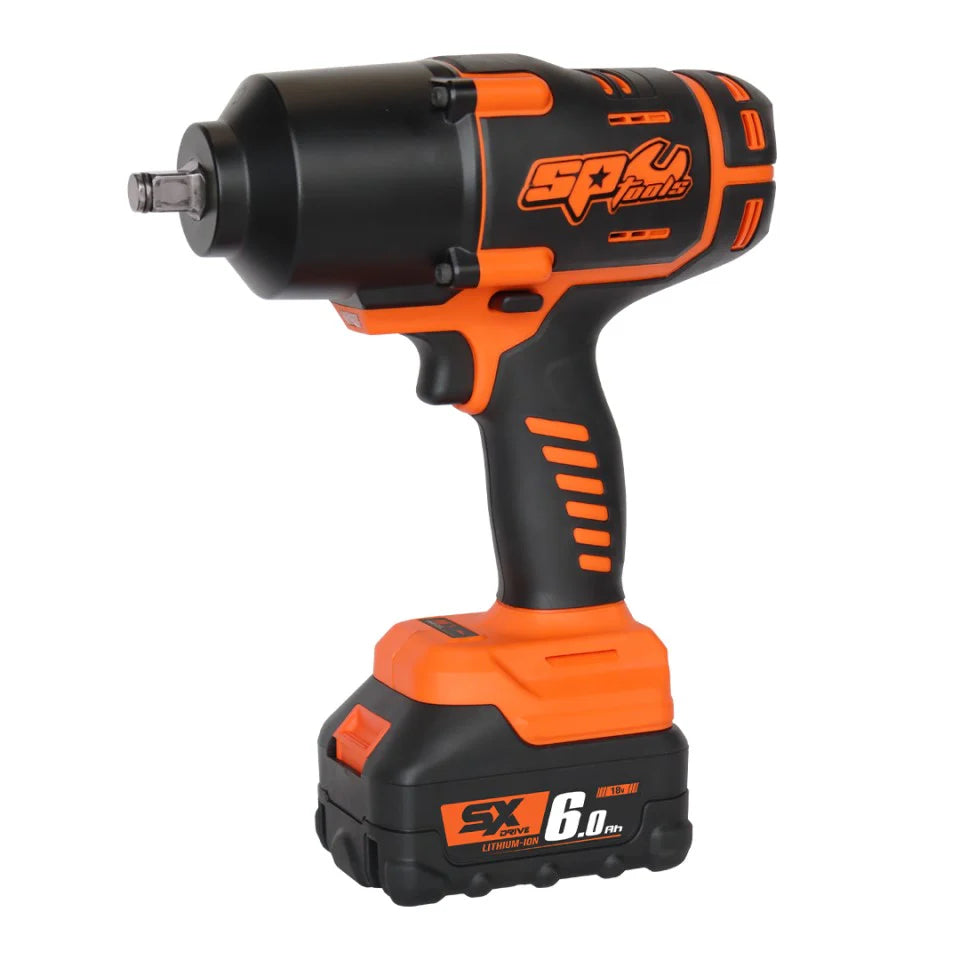 Clé à chocs 1/2'' 18V 6.0 Ah - Brushless, 2170 Nm, 2300 Rpm | SP Tools