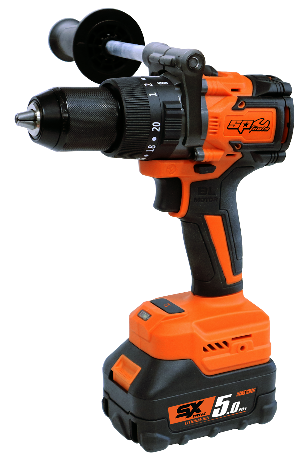 PROMO - Perceuse à percussion 18V - Brushless, 65 Nm, 2 vitesses 430 et 1550 tr/min | SP Tools | SP83244S