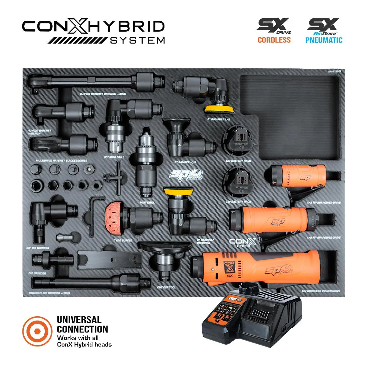 CONX HYBRID SYSTEM - Module Master complet 13 têtes, 3 bases | SP Tools | SP83790