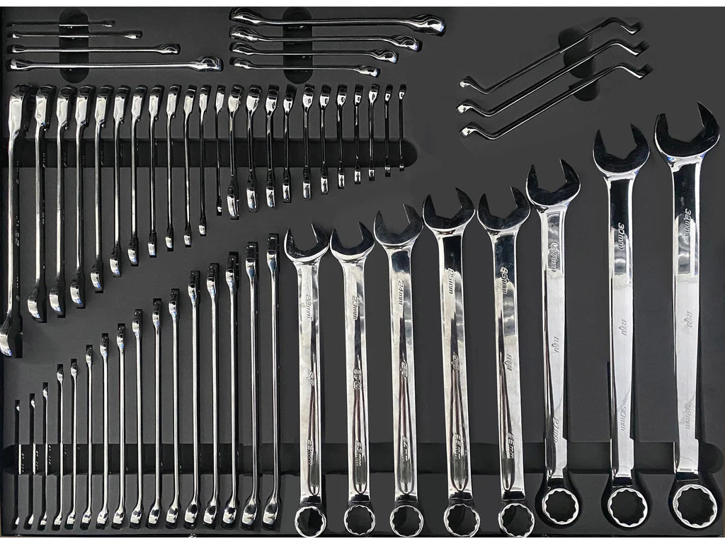Servante 8 tiroirs dont 6 équipés de 640 outils USA SUMO Noire | SP Tools