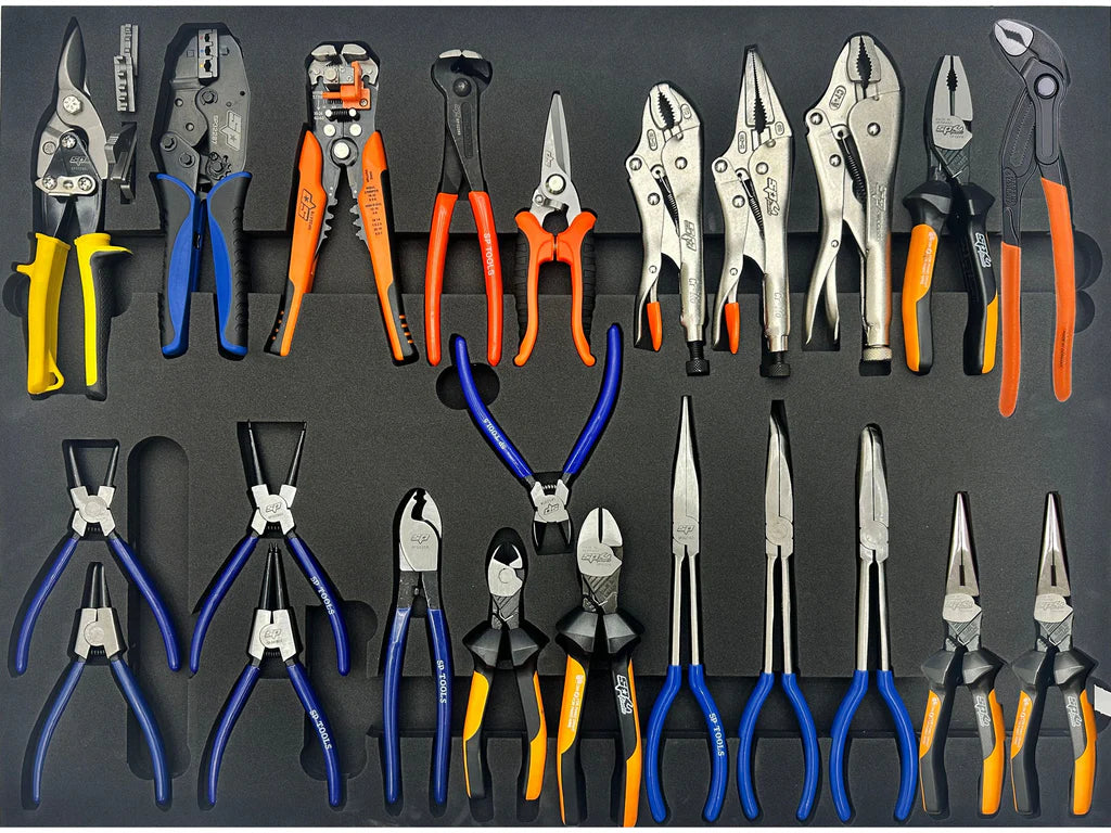 Servante 8 tiroirs dont 6 équipés de 640 outils USA SUMO Noire | SP Tools