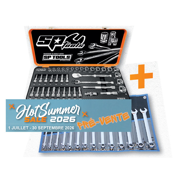 Pack Coffret 3/8" et clés mixtes- 53 pièces | SP Tools | SP20216S