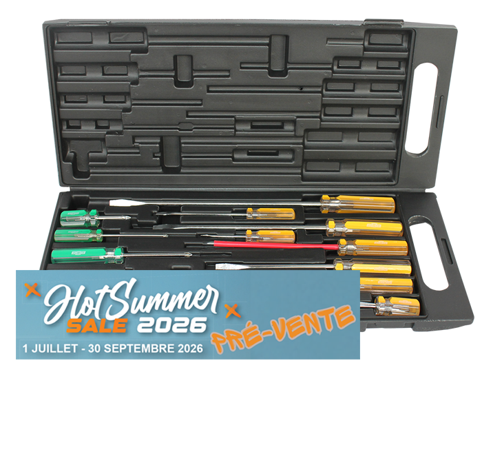 Assortiment de tournevis Phillips, Plats - 13 pièces | SP Tools | T834000