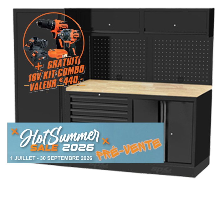 Mobilier USA - 2 modules et armoire 1 porte | SP Tools