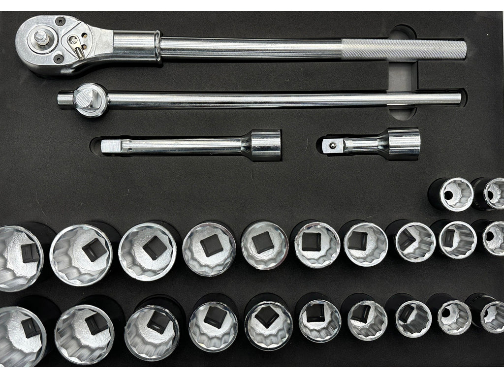 Servante 16 tiroirs dont 9 équipés de 390 outils USA SUMO Bois | SP Tools