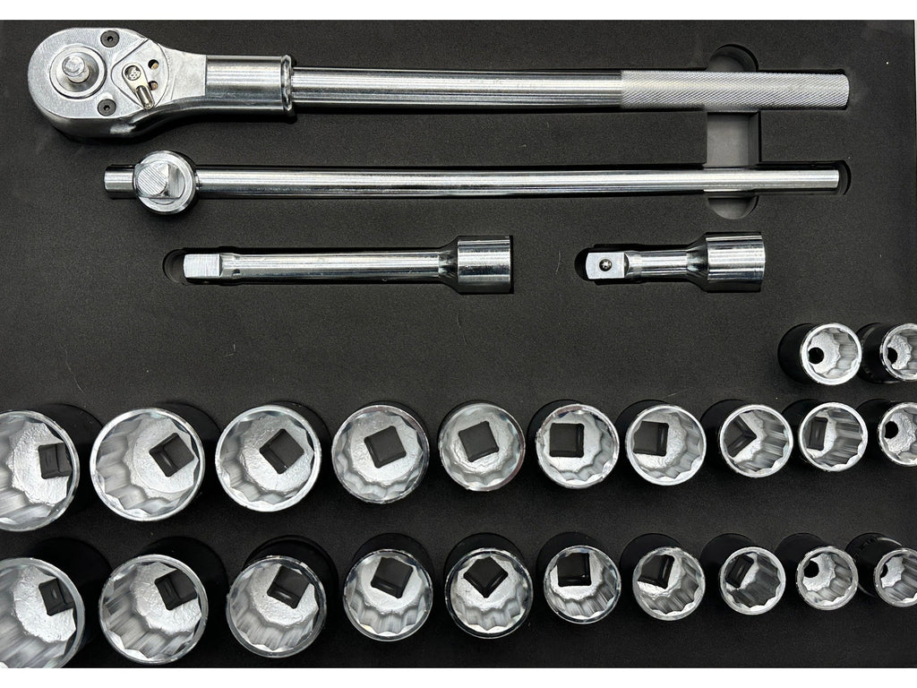 Servante 16 tiroirs dont 9 équipés de 544 outils SUMO Bois | SP Tools