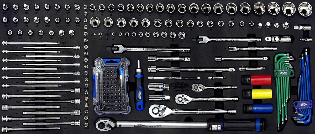 Servante 13 tiroirs dont 6 équipés de 438 outils 888 SERIES | SP Tools | T850160