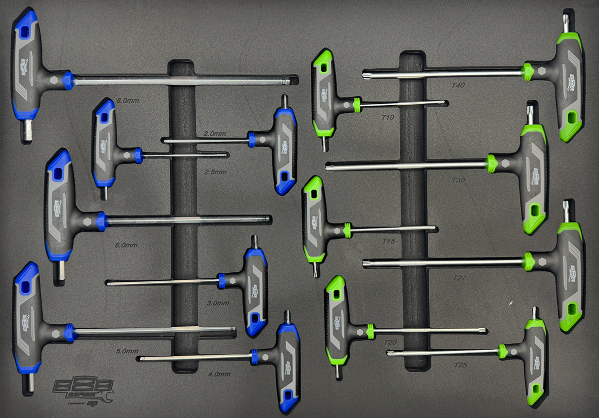 Servante 13 tiroirs dont 6 équipés de 438 outils 888 SERIES | SP Tools | T850160