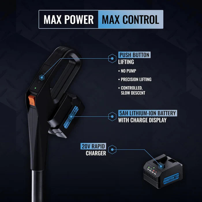 Cric électrique extra long, 3 tonnes