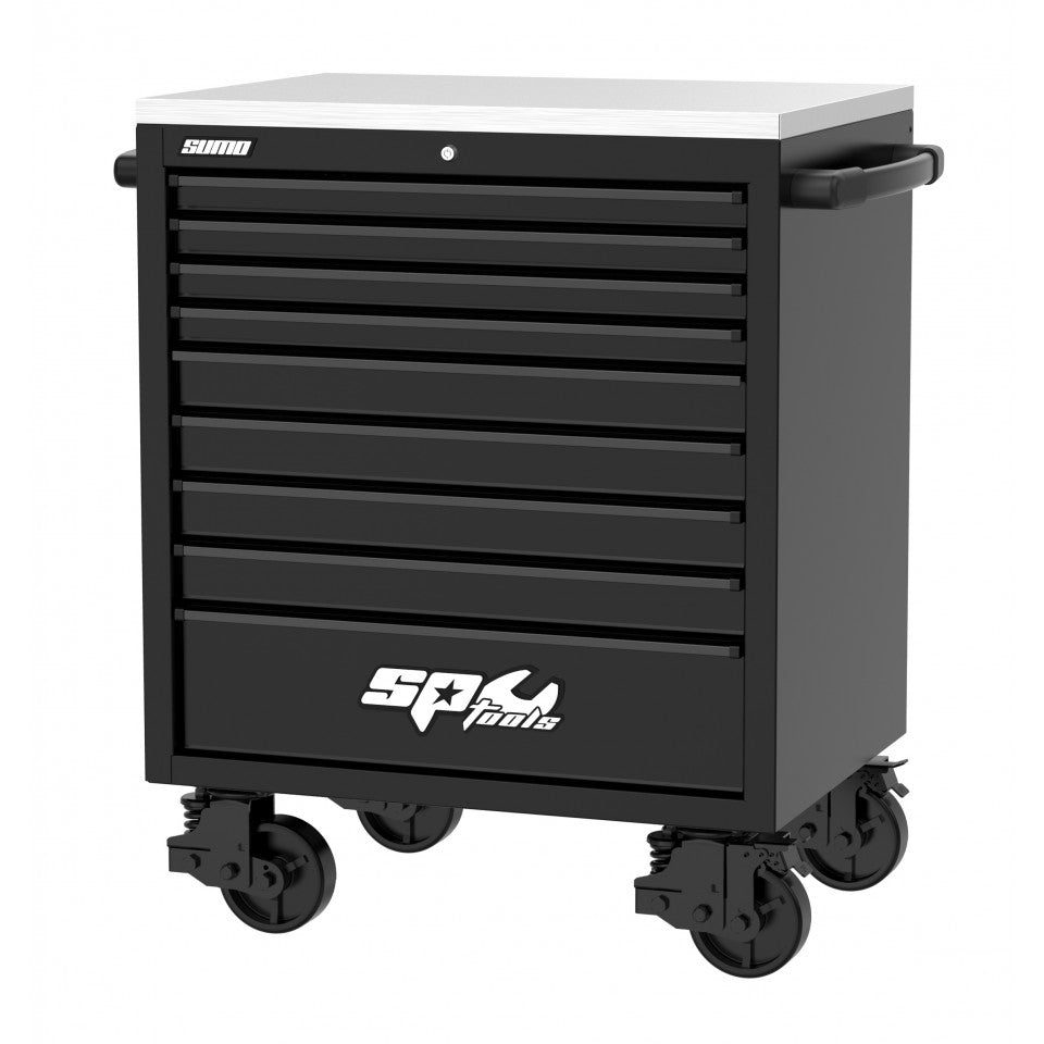 Servante noire extra profonde 9 tiroirs dont 5 équipés de 365 outils USA SUMO SERIES | SP Tools | SPEY003