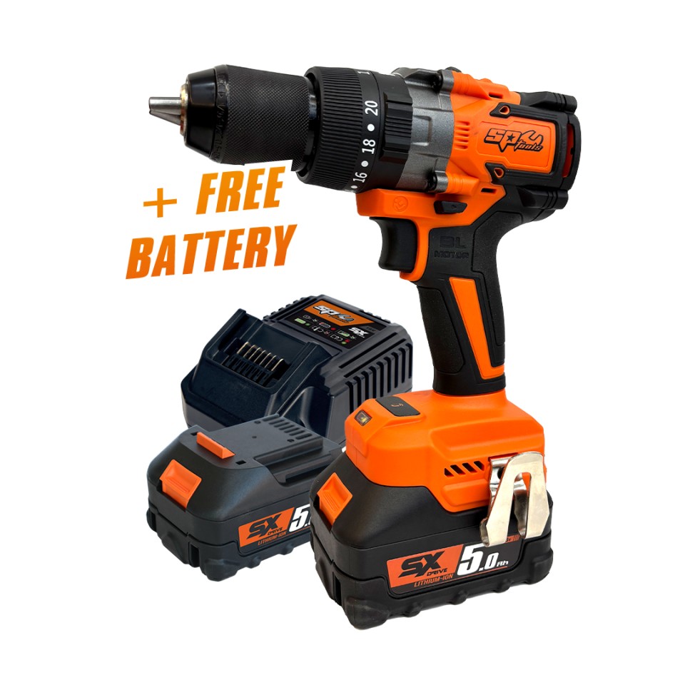 PROMO - Perceuse à percussion 18V - Brushless, 65 Nm, 2 vitesses 430 et 1550 tr/min | SP Tools | SP83244S
