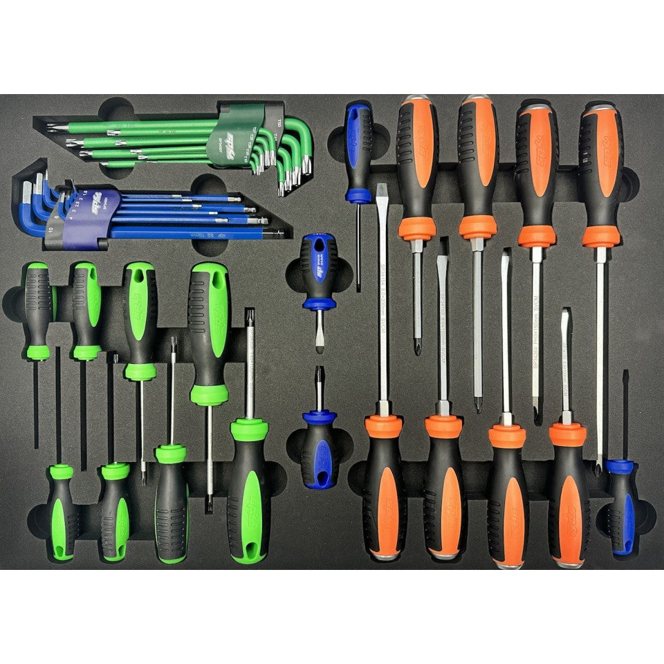 Servante POIDS LOURDS 16 tiroirs dont 12 équipés de 544 outils USA SUMO SERIES | SP Tools
