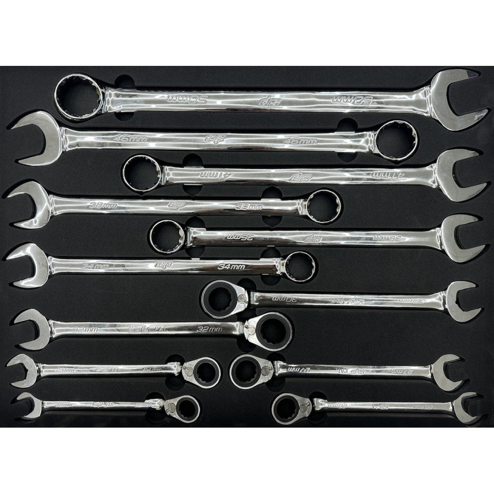 Servante XXL 19 tiroirs dont 11 tiroirs équipés de 622 outils plateau Inox USA SUMO SERIES | SP Tools | SP01128XL