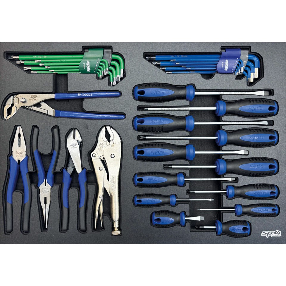 Servante XL 13 tiroirs dont 7 équipés de 374 outils TECH SERIES - EDITION LIMITEE | SP Tools