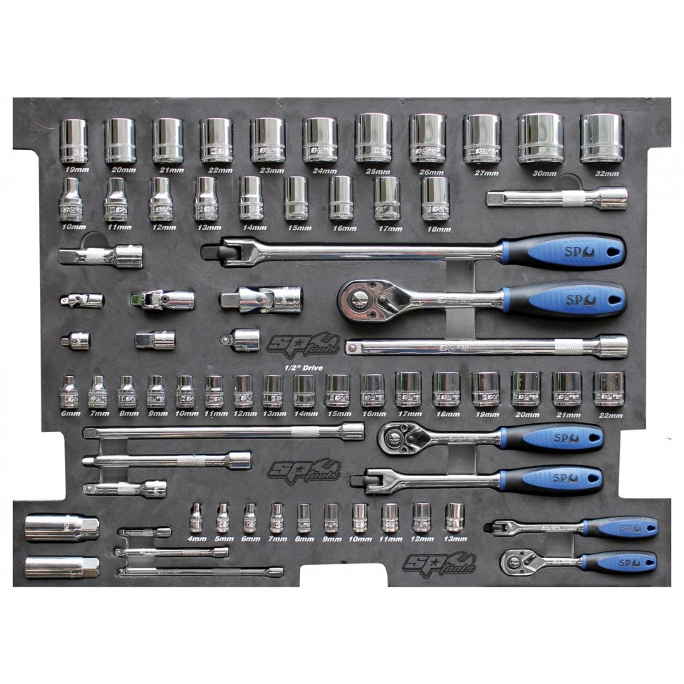 TopBox 7 tiroirs dont 5 équipés de 334 outils TECH SERIES | SP Tools | SP01131