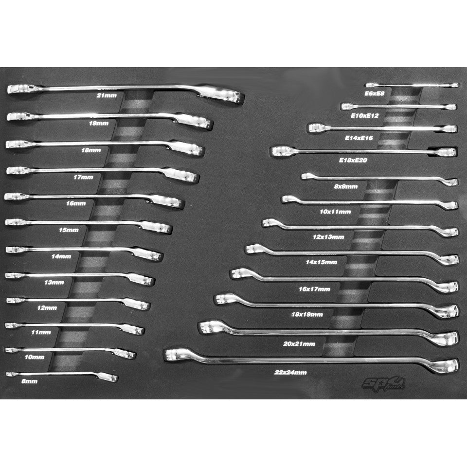Servante XL 14 tiroirs dont 7 équipés de 387 outils CUSTOM SERIES | SP Tools