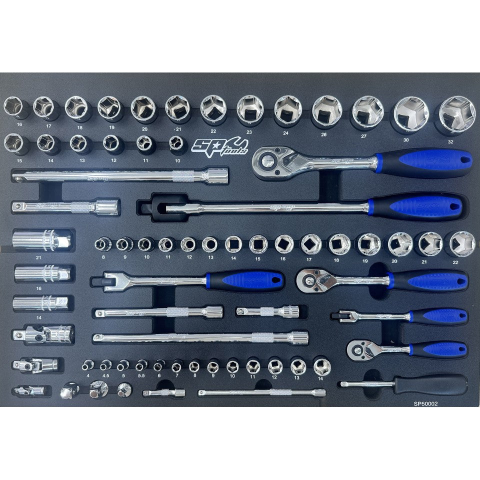 Servante 9 tiroirs dont 4 équipés de 214 outils TECH Series | SP Tools