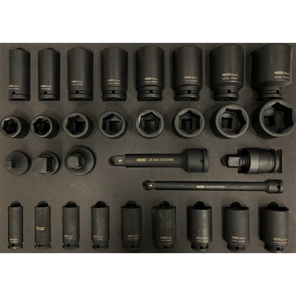 Servante POIDS LOURDS 14 tiroirs XL dont 12 équipée de 483 outils CUSTOM SERIES | SP Tools