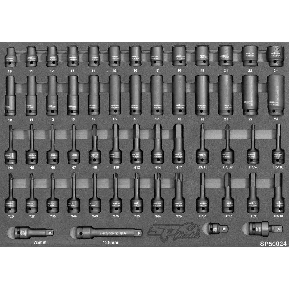 Servante XL 14 tiroirs dont 11 équipés de 468 outils CUSTOM SERIES | SP Tools