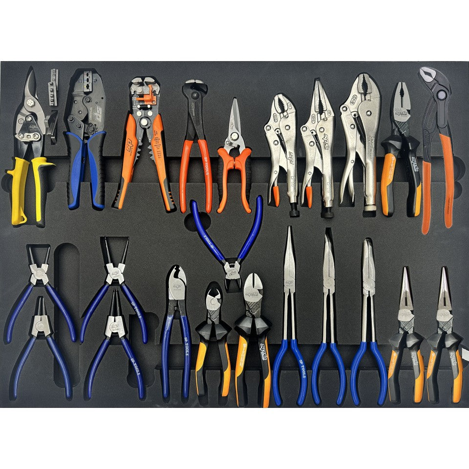 Servante XXL 19 tiroirs dont 11 tiroirs équipés de 622 outils plateau Inox USA SUMO SERIES | SP Tools | SP01128XL