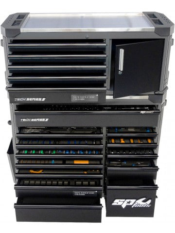 Servante XL avec TopBox 18 tiroirs Noire TECH SERIES | SP Tools | SP01053