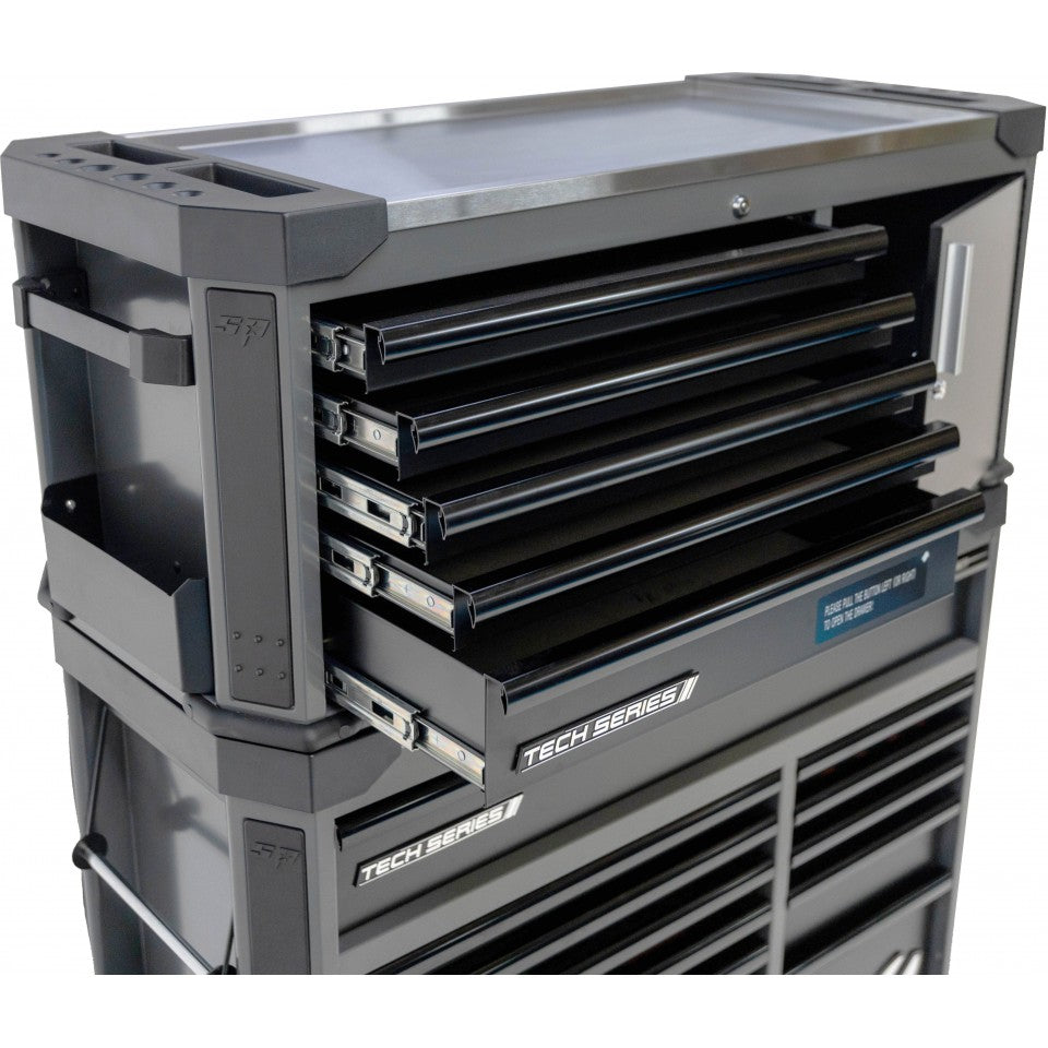 Servante XL avec TopBox 18 tiroirs Noire TECH SERIES | SP Tools | SP01053