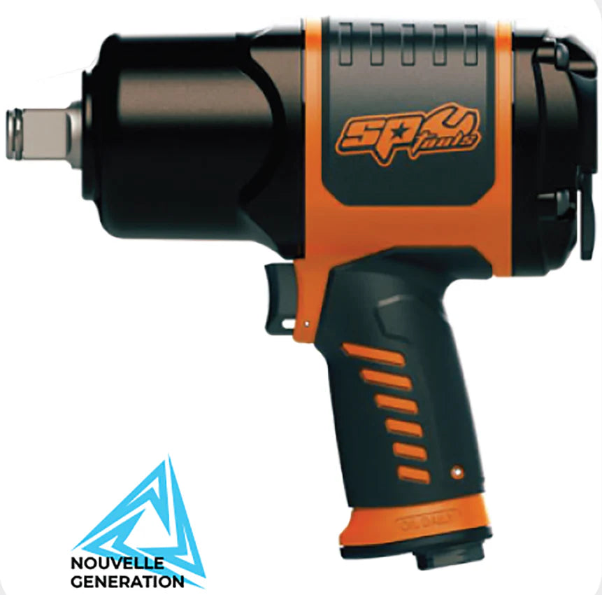Clé à chocs pneumatique magnésium 1/2'' 1800 Nm - Compacte Next | SP Tools | SP9840